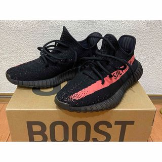 アディダス(adidas)のYEEZY BOOST 350 V2 CBLACK/RED/CBLACK(スニーカー)