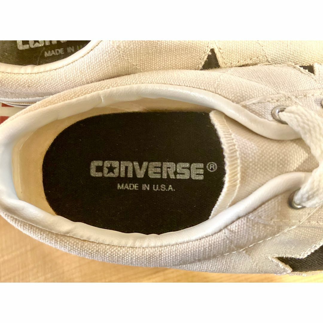 CONVERSE - ☆90s!USA!希少レア!コンバース ワンスター 白/黒 CONVERSE - ☆90s!USA!希少レア!コンバース ワンスター 白/黒