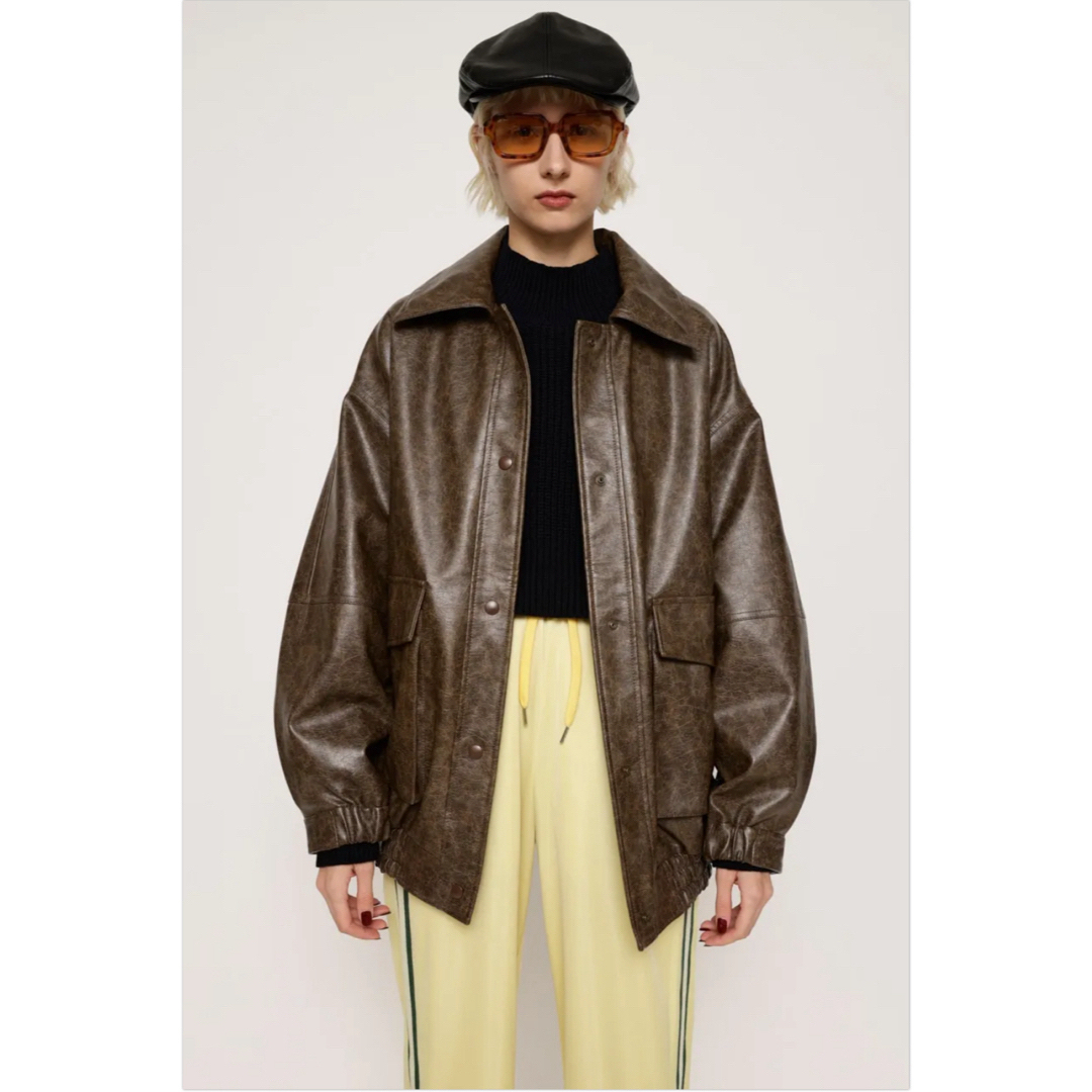 SLY FAUX LEATHER OVERSIZE ブルゾン