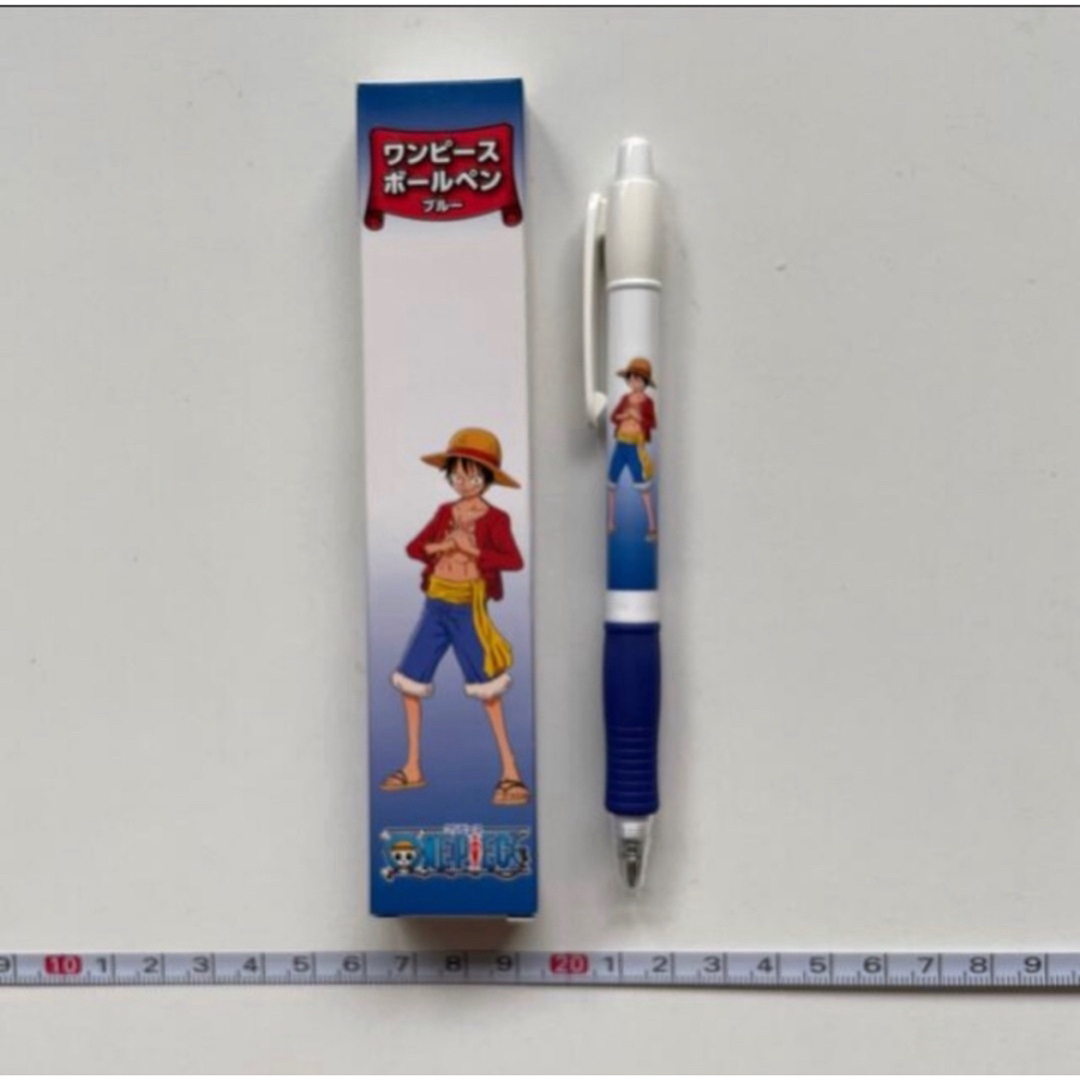 ONE PIECE(ワンピース)の日本生命ワンピースボールペン ブルー エンタメ/ホビーのおもちゃ/ぬいぐるみ(キャラクターグッズ)の商品写真