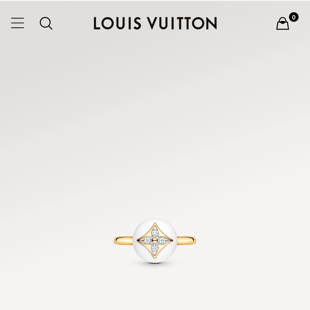 LOUIS VUITTON(ルイヴィトン)の【新品】ルイヴィトン♠️リング カラー ブロッサム　サイズ52 レディースのアクセサリー(リング(指輪))の商品写真