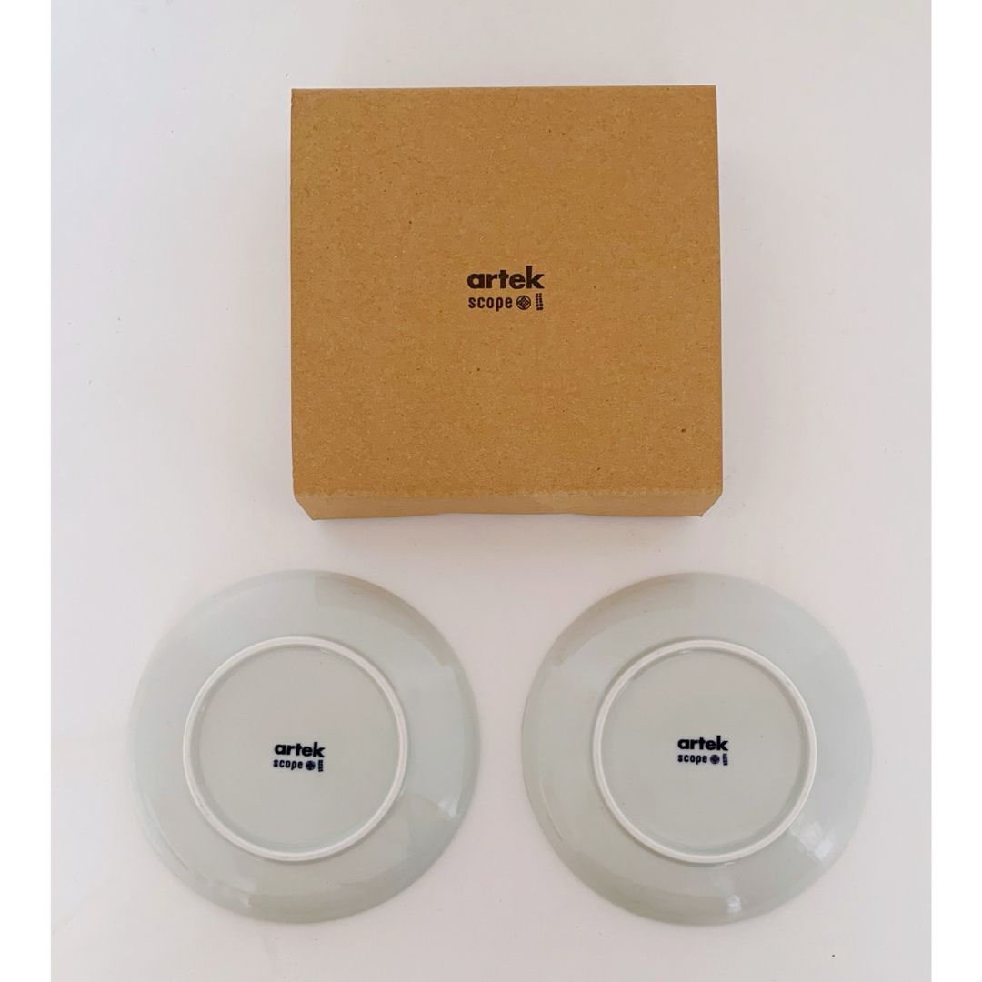 SCOPE - 緩衝紙付き scope artek 東屋 小皿 Siena 赤 2枚 SCOPE - 緩衝紙付き scope artek 東屋 小皿 Siena 赤 2枚