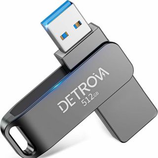 DETROVA USB メモリ 512GB USBメモリ USB3.0大容量(PC周辺機器)