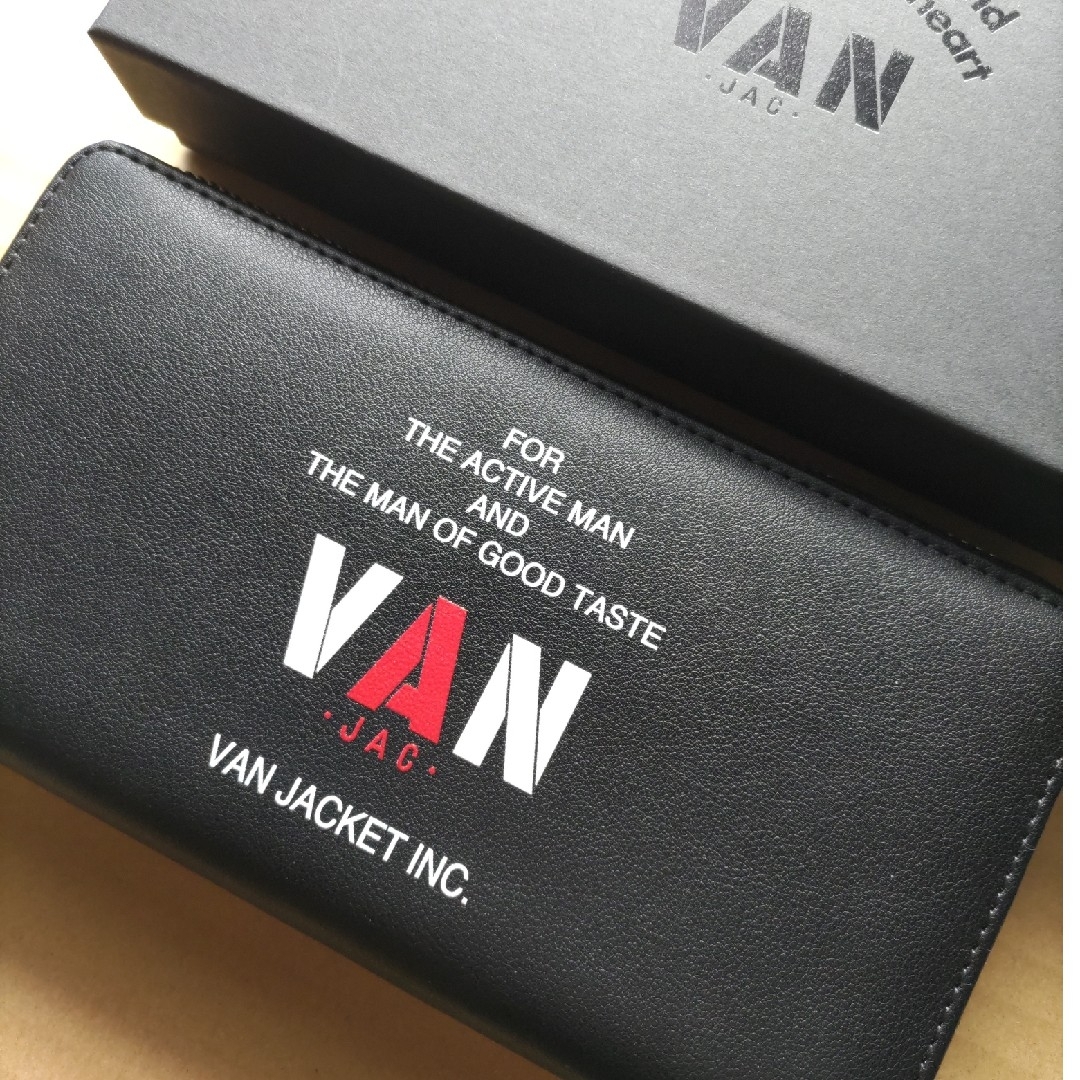 VAN JAC 長財布 牛革製 ヴァンヂャケット 小銭入れ付き ロング VAN JAC 長財布 牛革製 ヴァンヂャケット 小銭入れ付き ロング