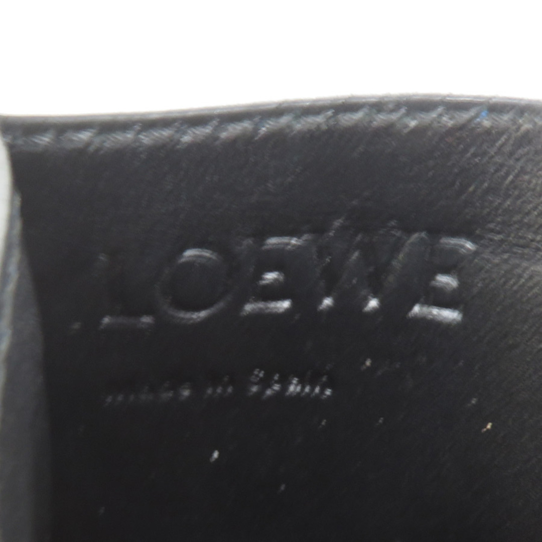 LOEWE(ロエベ)のロエベ LOEWE カードケース アナグラム レザー ネイビー ユニセックス 送料無料【中古】 e57954j レディースのファッション小物(パスケース/IDカードホルダー)の商品写真