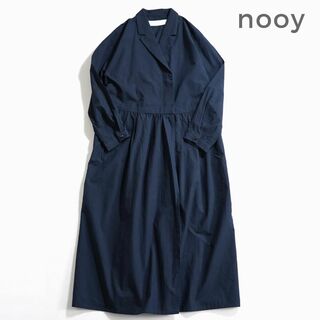 ヌーイ(nooy)の619*美品 ヌーイ nooy コットン100％ スキッパー シャツ ワンピース(ロングワンピース/マキシワンピース)