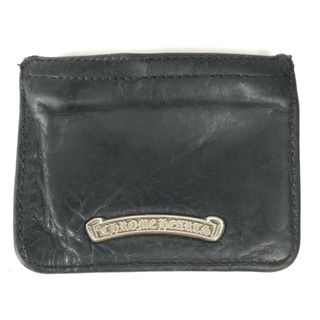 クロムハーツ(Chrome Hearts)のクロムハーツ CHROME HEARTS ジップ コインパース 小銭入れ 財布 チェンジパース コインケース レザー ブラック(コインケース/小銭入れ)