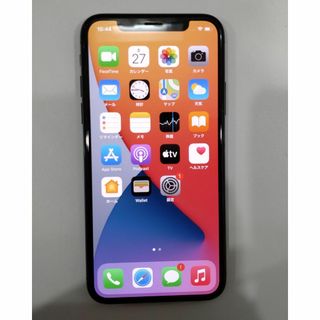 アイフォーン(iPhone)の504 iPhoneX 256GB docomo MQC12J/Aスペースグレイ(スマートフォン本体)