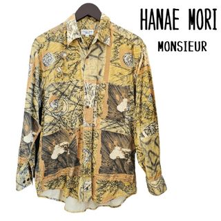 ハナエモリ(HANAE MORI)のHANAE MORI 長袖シャツ 総柄 日本製 メンズ(シャツ)