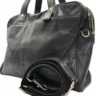 COACH - coach　コーチ　ビジネスバッグ　ブリーフケース　2way 　レザー　黒