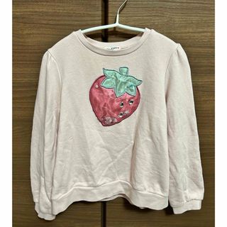 エニィファム(anyFAM)のエニィファム‪☆シャラシャラビーズ イチゴ スウェット トレーナー(Tシャツ/カットソー)