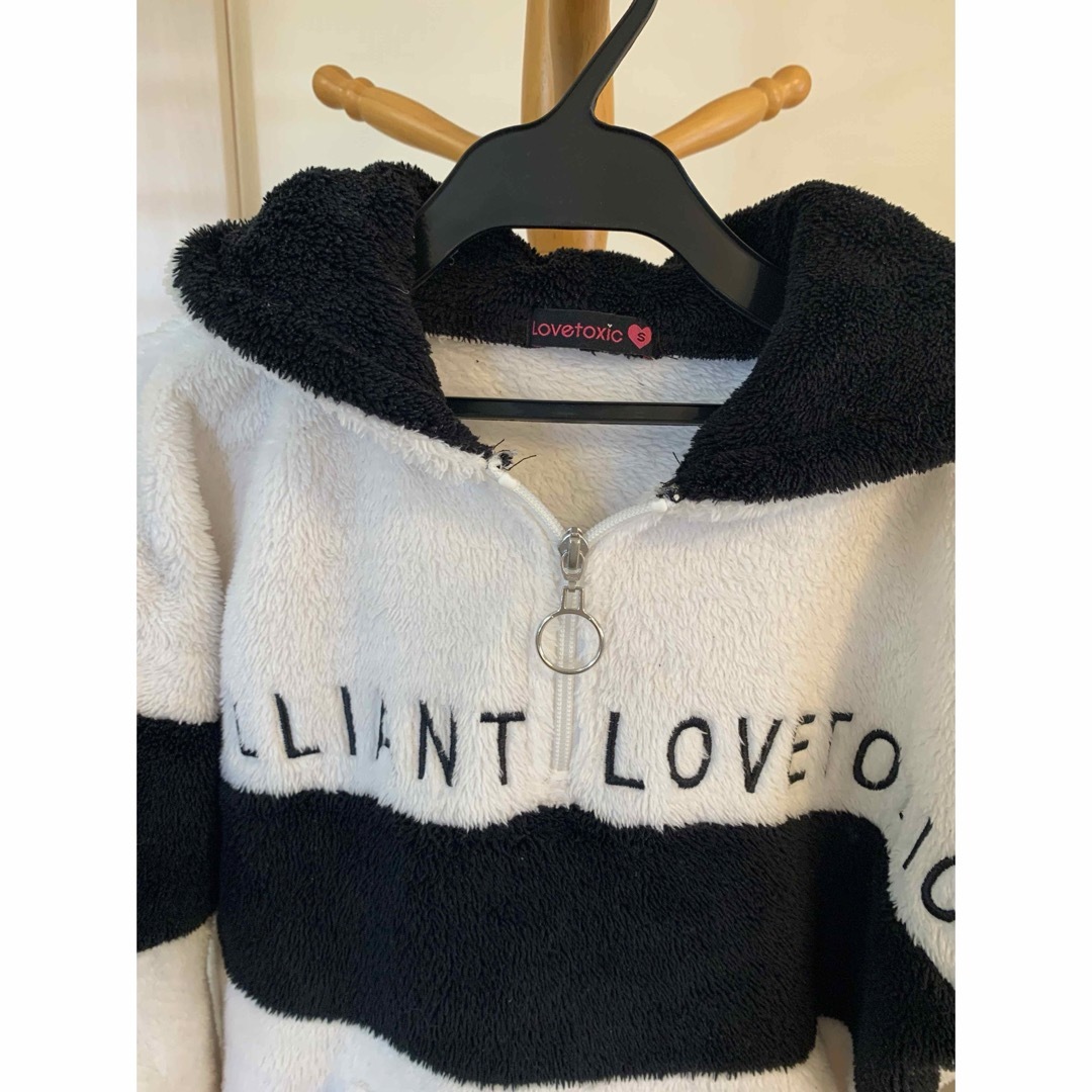 lovetoxic(ラブトキシック)のラブトキシック　ファーリーフリースパーカー キッズ/ベビー/マタニティのキッズ服女の子用(90cm~)(その他)の商品写真