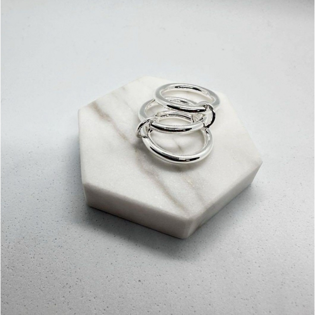 3連 リング 指輪 シルバー S925 スピネリキルコリン 好きにお勧め‼️ メンズのアクセサリー(リング(指輪))の商品写真