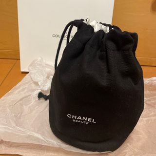 シャネル(CHANEL)の新品未使用✨シャネル CHANEL ノベルティ 巾着ポーチ 黒 (ポーチ)