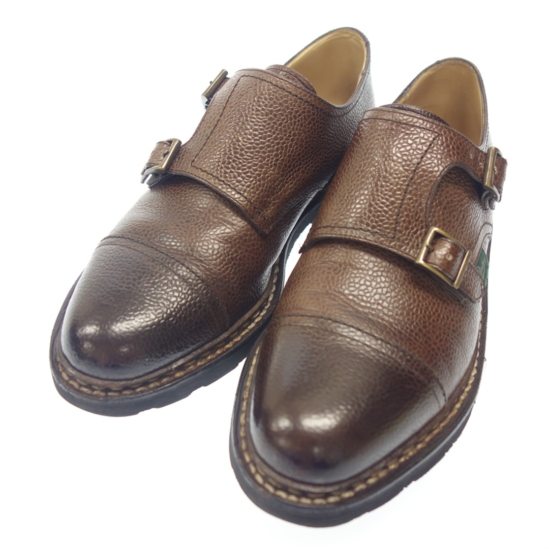 Paraboot(パラブーツ)のパラブーツ ウィリアム ダブルモンク 茶 UK5.5 PARABOOT【LA】 メンズの靴/シューズ(ドレス/ビジネス)の商品写真