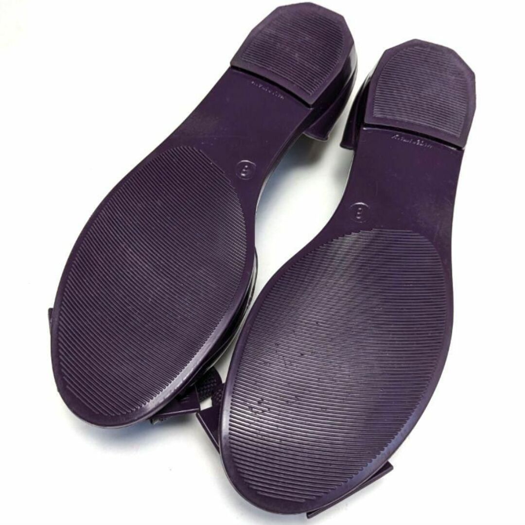 Salvatore Ferragamo(サルヴァトーレフェラガモ)の新品そっくりさん⭐フェラガモFerragamo　ラバー　ビーチサンダル　紫　8 レディースの靴/シューズ(サンダル)の商品写真