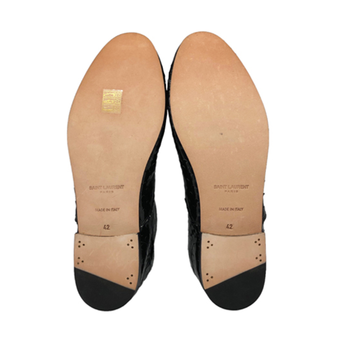 Saint Laurent(サンローラン)のサンローラン メンズ シューズ 27.0cm #42 パテント ブラック 黒 472491 靴 SAINTLAURENT 横浜BLANC【中古】 メンズの靴/シューズ(ドレス/ビジネス)の商品写真