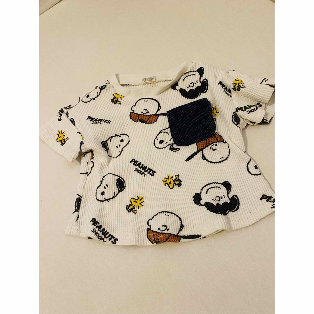 SNOOPY(スヌーピー)のスヌーピー 半袖 80センチ キッズ/ベビー/マタニティのベビー服(~85cm)(Ｔシャツ)の商品写真