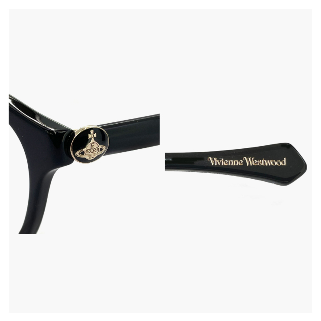 Vivienne Westwood(ヴィヴィアンウエストウッド)の【新品】 レディース ヴィヴィアン ウエストウッド メガネ 40-0013 c03 49mm Vivienne Westwood 眼鏡 女性 40-0013 ウェリントン 型 黒縁 黒ぶち セル フレーム オーブ レディースのファッション小物(サングラス/メガネ)の商品写真