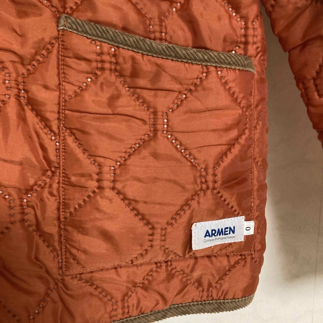 ARMEN(アーメン)のARMENアーメン フード付き キルティングジャケット　0 レディースのジャケット/アウター(ブルゾン)の商品写真