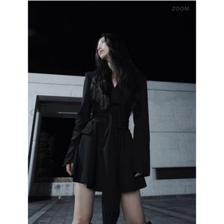 メルト(melt.)のmelt the lady　thick belt jacket onepiece(ミニワンピース)