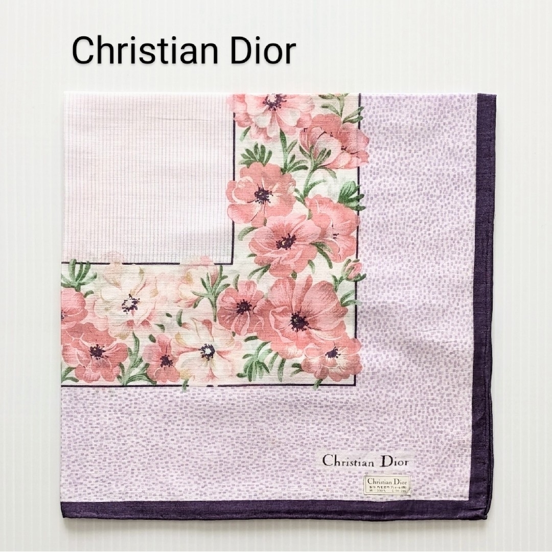 Christian Dior(クリスチャンディオール)のChristian Dior クリスチャン ディオール レディースハンカチ 新品 レディースのファッション小物(ハンカチ)の商品写真