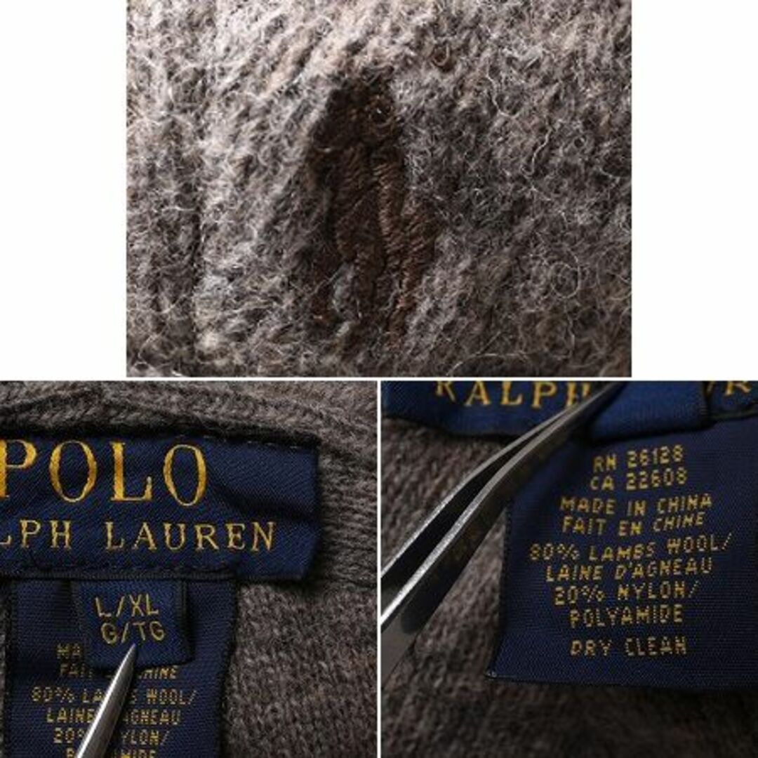 Ralph Lauren(ラルフローレン)のポロ ラルフローレン ラム ウール ハンチング キャップ メンズ レディース L XL 古着 キャスケット 無地 帽子 ハット ポニー刺繍 防寒 灰 メンズの帽子(ハンチング/ベレー帽)の商品写真