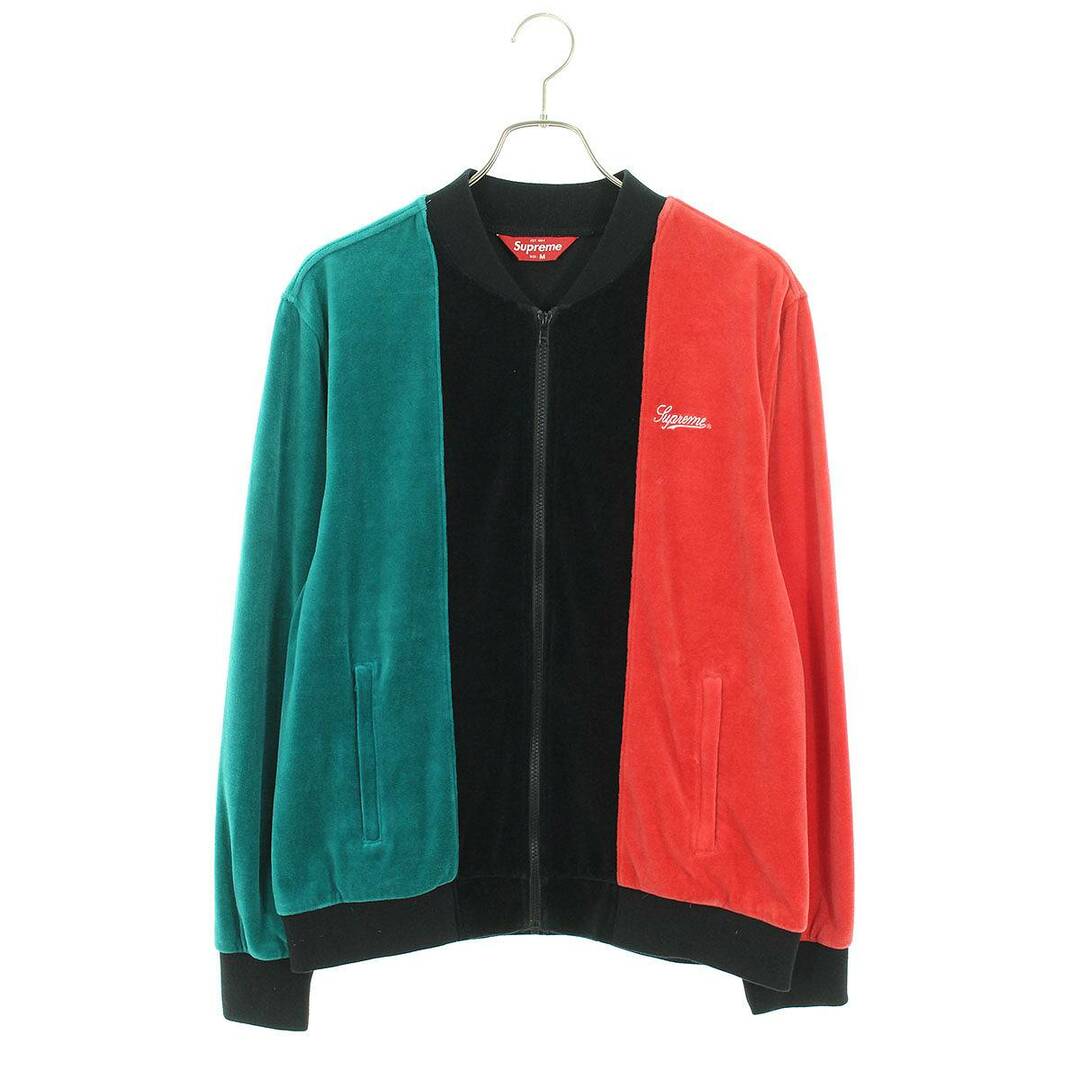 Supreme(シュプリーム)のシュプリーム  18SS  Velour Zip Up Jacket ベロアジップアップジャケットブルゾン メンズ M メンズのジャケット/アウター(ブルゾン)の商品写真