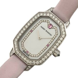 ハリーウィンストン(HARRY WINSTON)の　ハリーウィンストン HARRY WINSTON エメラルド ホワイトシェル EMEQHM18WW007 ホワイト K18ホワイトゴールド クオーツ レディース 腕時計(腕時計)