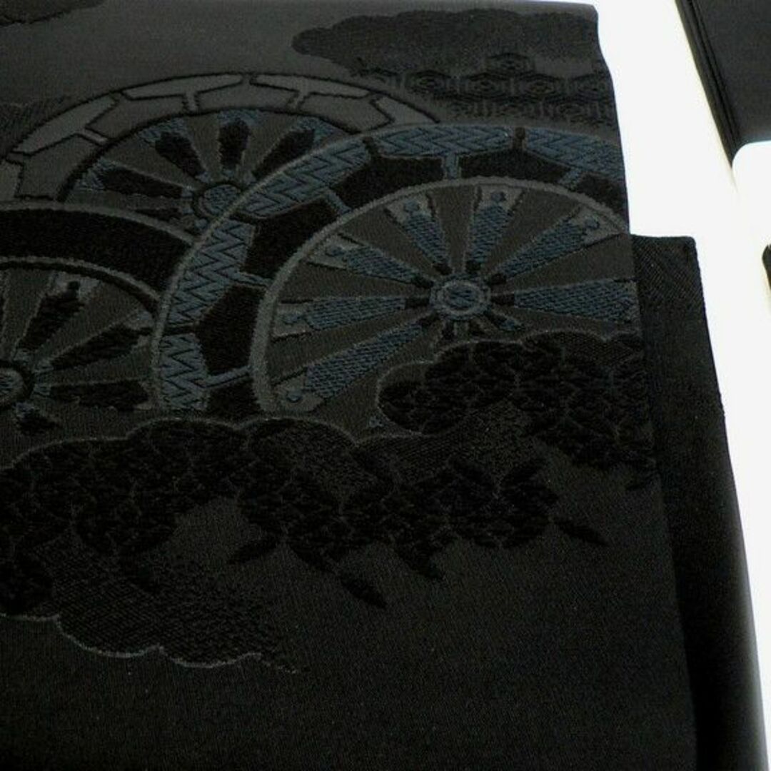 喪服用 黒帶・正絹の作り帯・西陣織 黒共帯・きもの大岡 喪服用 黒帶・正絹の作り帯・西陣織 黒共帯・きもの大岡