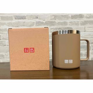 ユニクロ(UNIQLO)のユニクロ感謝祭　スレンレスマグカップ　19ごまだれ　ベージュ　非売品(ノベルティグッズ)