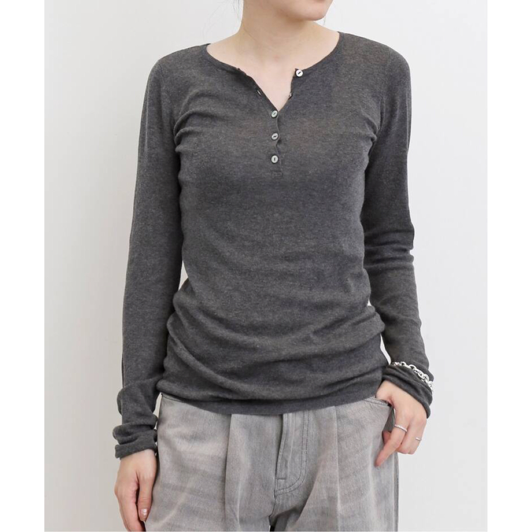 GOOD GRIEF!/グッドグリーフ　HENLEY RIB KNIT TOPトップス