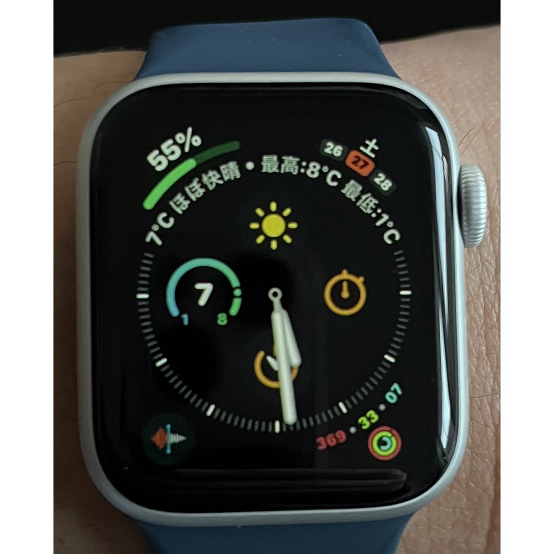 Apple Watch(アップルウォッチ)のApple Watch5 40mm GPSモデル アルミ　オールインワン スマホ/家電/カメラのスマートフォン/携帯電話(その他)の商品写真