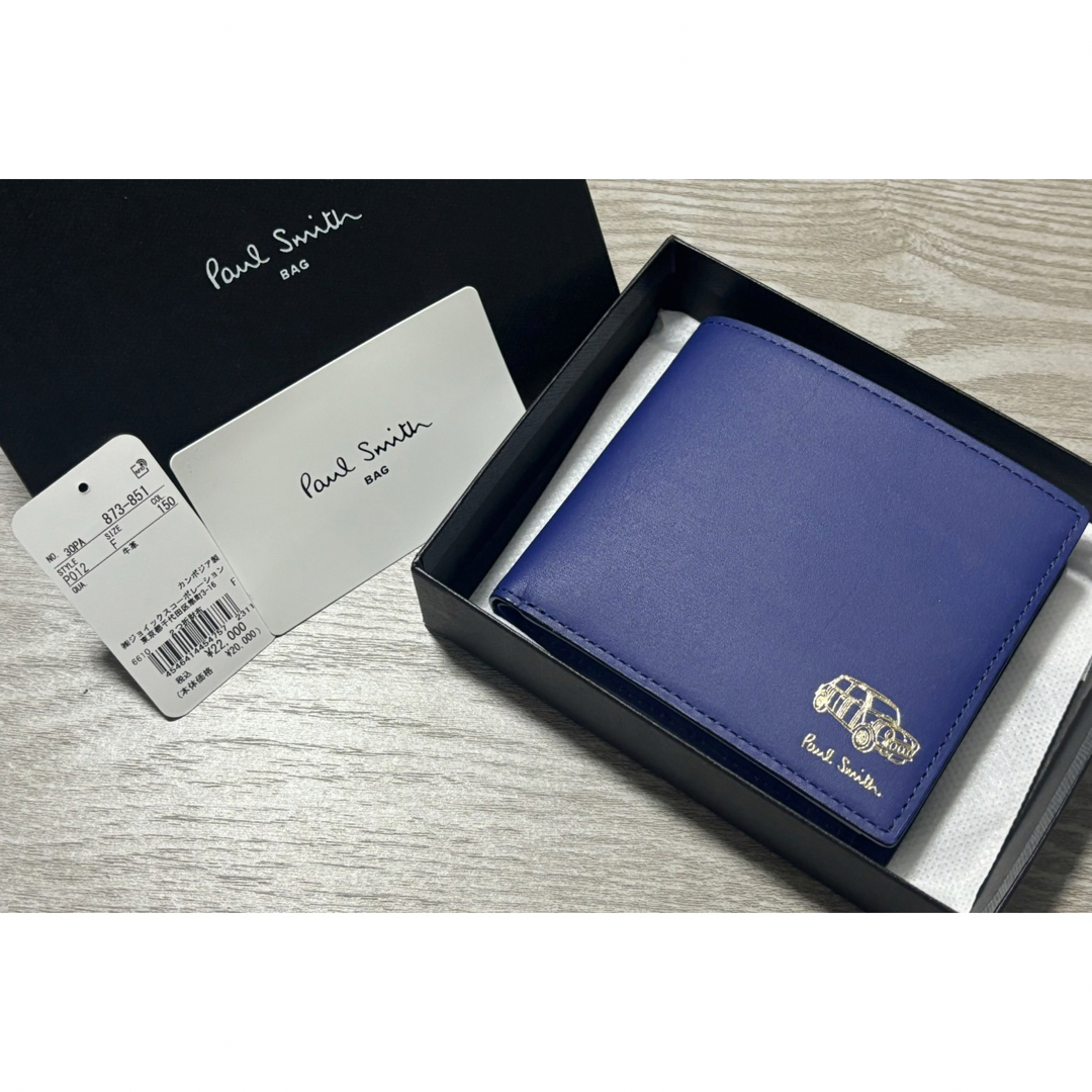 新品未使用】ポールスミス 二つ折り財布 ミニエンボス 新品未使用】ポールスミス 二つ折り財布 ミニエンボス