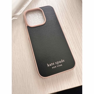 kate spade new york - 新品☆ケイトスペード iPhone13 mini 黒レザー 