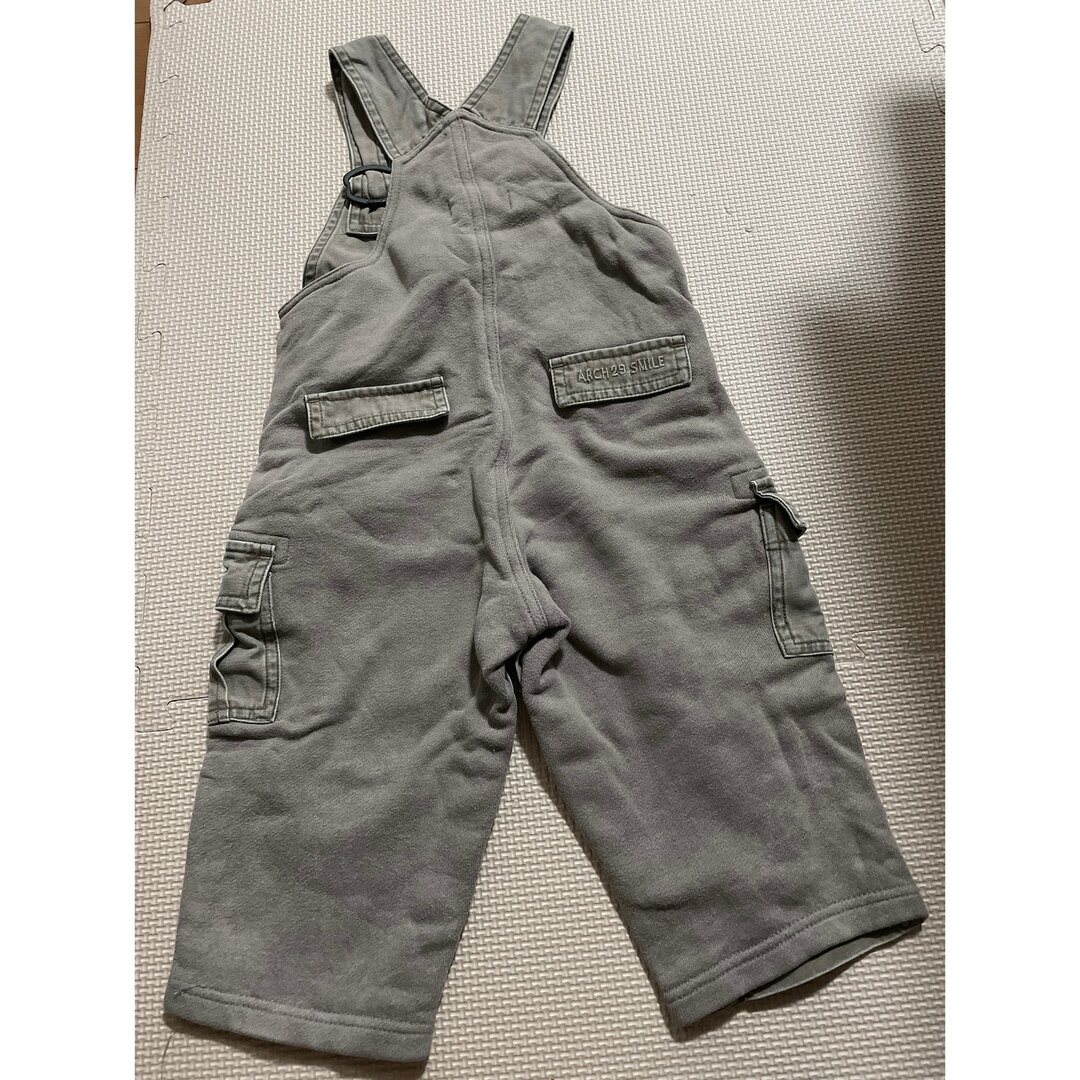 babyGAP(ベビーギャップ)のRED CHAP  オーバーオール　グレー　80サイズ　記名なし キッズ/ベビー/マタニティのベビー服(~85cm)(ロンパース)の商品写真