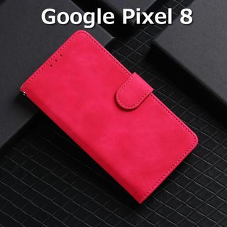 グーグルピクセル(Google Pixel)のGoogle Pixel8 ケース 手帳 ローズレッド(Androidケース)