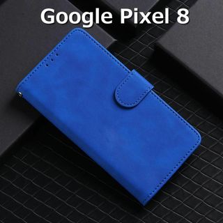 グーグルピクセル(Google Pixel)のGoogle Pixel8 ケース 手帳 ブルー(Androidケース)