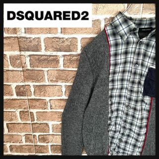 ディースクエアード(DSQUARED2)の【激レア】ディースクエアード　切り替えウールシャツ　ネルシャツ(シャツ)