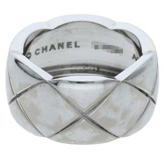 シャネル(CHANEL)のシャネル  ココクラッシュ ラージ K18WGリング メンズ 14.5号(リング(指輪))