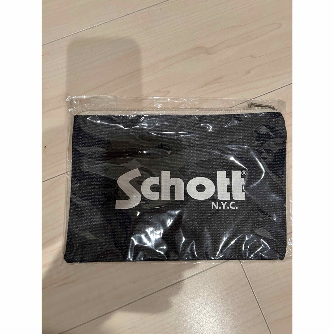 schott(ショット)のschott デニムポーチ メンズのバッグ(その他)の商品写真
