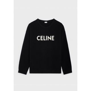 セリーヌ(celine)のCELINE オーバーサイズ セーター / リブ編みウール ブラック(ニット/セーター)