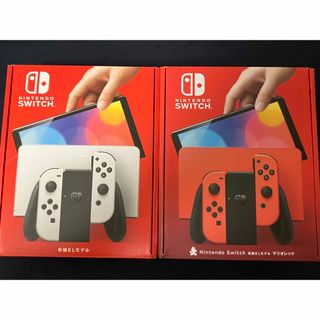 ニンテンドースイッチ(Nintendo Switch)の【新品未開封】Nintendo Switch（有機ELモデル）本体×2(家庭用ゲーム機本体)