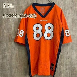 NFL デンバー・ブロンコス　ゲームシャツ　オレンジ　XL18-20(Tシャツ/カットソー)