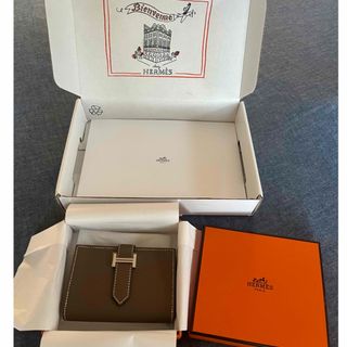 SHOP紹介→【超極美品】HERMES エルメス　べアンコンパクト　ヴォーエプソン 黒　□O