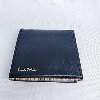 ポールスミス(Paul Smith)のポールスミス　コインケース　本革　レザー　ブラック(コインケース/小銭入れ)