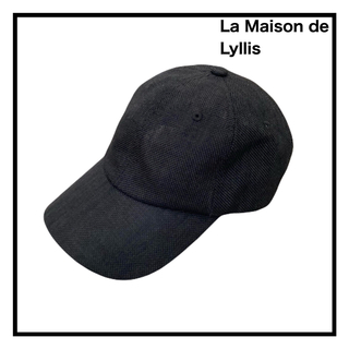 ラメゾンドリリス(La Maison de Lyllis)のラメゾンドリリス　キャップ　帽子　ブラック　レディース(キャップ)