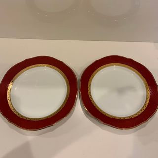 ノリタケ(Noritake)のノリタケ　2枚セット　皿　赤(食器)