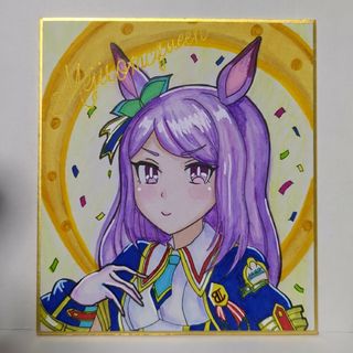 【手書きイラスト／原画】ウマ娘 プリティーダービー／メジロマックイーン／ライブ(アート/写真)