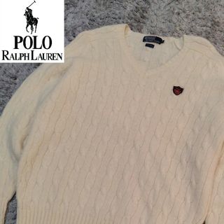 ポロラルフローレン(POLO RALPH LAUREN)の【希少ロゴ】POLO　RALPH LAUREN　  ケーブルニット　セーター(ニット/セーター)